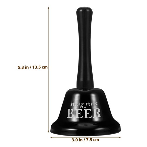 HOMSFOU Desk Decor Ring for A Beer Bell Novelty Hand Bell Bar Counter Call Bell Ring Reception Novelty Funny Romantic for Single Party Bachelor Party Favor