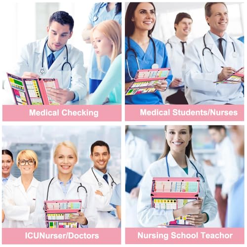 Pink Foldable Nursing Clipboard with 3-Layer Design – Vuzvuv 1pcs