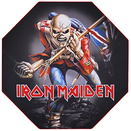 SUBSONIC Iron Maiden - Non-Slip Gamer Floor Mat for Gaming and Office Chair