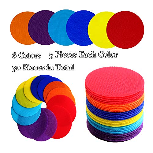 Anitor Carpet Markers 5" Circle Pack of 30 for Kids Classroom & Training