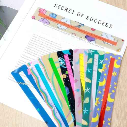8PCS Guided Reading Strips,Ymapinc Color Reading Trackers for Kids Bookmark Help with Dyslexia Children Highlighter Trackers Teacher Education Classroom Supplies