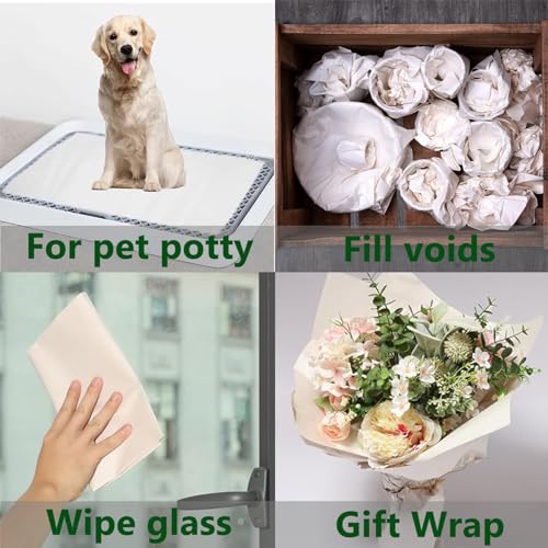 102 PCS Packing Paper Sheets for Moving, 12"x12" Wrapping Small