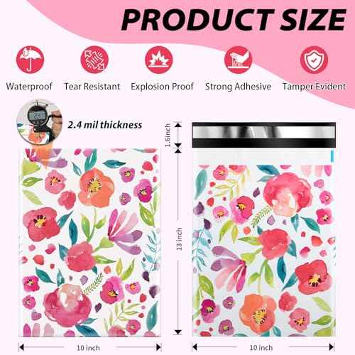 Oududianzi Poly Mailers 10x13, 100PCS Shipping Bags, Self-Seal Mailing Bags, Mailers Poly Bags for Shipping, Polymailers Packaging Bags for Online Small Bussiness and Retail Stores