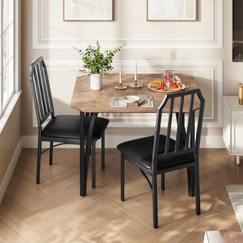 IDEALHOUSE Dining Table Set for 2 – Farmhouse Kitchen Table with 2 Chairs