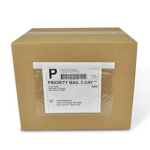 (800 Pcs) BEUYI Clear 7.5'' x 5.5'' Packing List Envelopes, Adhesive Shipping Label Pouches/Sleeves