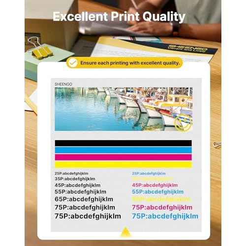 212XL 212 Ink Cartridges Remanufactured for Epson 212 Ink Cartridge 212 XL T212XL T212 Combo Pack High Yield Work with Expression Home XP-4100 XP-4105 Workforce WF-2830 WF-2850 Printer Ink (4 Pack)