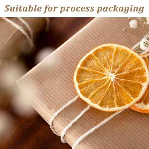 Butchers Twine for Cooking, Baking & Crafts - Food Safe Kitchen Twine for Tying Meat, Trussing Turkey, Roasting, Sausage Making - Strong Cotton Rope for Garden, Crafts & Packing, 328ft 2mm(Beige)