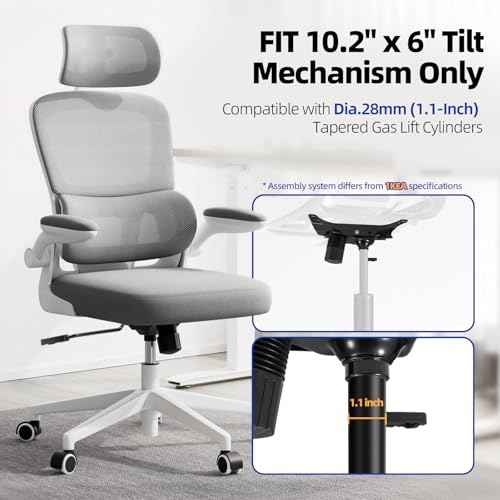 Sytopia Heavy Duty 500lbs Office Chair Replacement Parts, Swivel Tilt Control Mechanism with 6" x 10.2" Mounting Holes, Universal Fit Chair Base for Executive and Gaming Chairs, Black