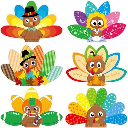 ceiba tree 24Pack Thanksgiving Cards Turkey Cards Happy Thanksgiving Greeting Note Cards with Envelopes and Stickers