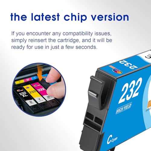 232 232XL Ink Cartridges Combo Pack Remanufactured Compatible for 232XL Ink Cartridges XP-4200 Printer Ink XP-4205 WF-2930 WF-2950 Printer (2 Black 1 Cyan 1 Magenta 1 Yellow, 5 Pack)