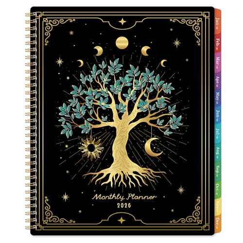 2026 Monthly Planner - Monthly Planner/Calendar 2026, from January to December 2026, 8.75'' x 11'', 12-Months 2026 Planner With Tabs, Inner Pocket