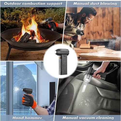 Jet Dry Blower, 130000RPM Cordless Jet Dry Mini Blower Fan, Brushless Motor Handheld Blower, 3 Adjustable Speed Electric Air Duster for Car, Computer Keyboard, Cleaning