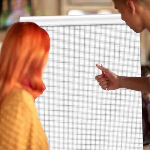 gisgfim 50 Sheets Large Graph Paper 24 x 36 In Graph Paper Pad 1/4 In Ruled Large Grid Paper Sheet Blueprint Paper Engineering Paper Poster for Architect Designer Mathematician Draftsman(White£©