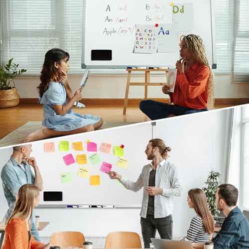 M&G Dry Erase Board Magnetic White Board for Wall, 36¡± x 24¡± Whiteboard with 2 Markers & 2 Magnets & 1 Eraser, Hanging Whiteboard with Silver Frame for Planning, Drawing, to Do List, Office School Use