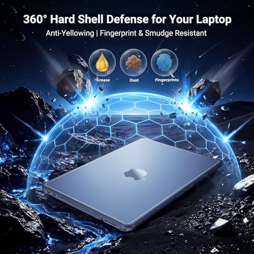 MOSISO MacBook Neo 13-Inch Case A3404 A18 Pro Indigo – 360° Protective Hard Shell & Keyboard Covers
