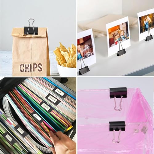 Ufmarine Extra Large Binder Clips 2 inch, (144 Pcs) Big Paper Clips for Office