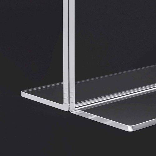 HIIMIEI 8.5x11 Acrylic Sign Holder Horizontal Table Menu Display Stand, Clear Plastic 8.5x11 Double Sided Picture Frames for Desk Display(12 Pack)