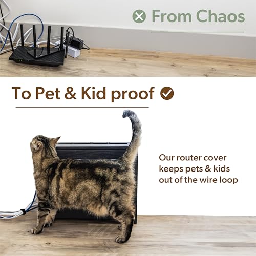 WiFi Router Storage Cabinet Box Hider Shelf Cover