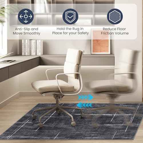Office Chair Mat for Hardwood Floor&Tile Floor,36"X 48" Heavy Duty Desk Chair Mat for Hard Floors,Under Desk Rug for Rolling Computer Chair,Anti Slip,Low Pile Carpet Floor