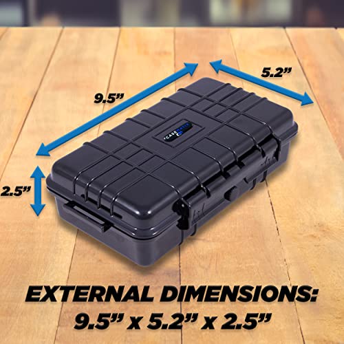 CASEMATIX Hard Case Compatible With Square Handheld Credit Card Machine Point of Sale Card Reader, Waterproof Impact Resistant Travel Case For Portable POS Reader