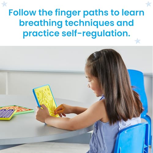 hand2mind Mindful Maze Boards - Plastic Breathing Boards for Kids Ages 3+ (Set of 3)