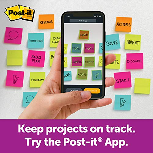 Post-it Super Sticky Big Notes, 11 in x 11 in, 1 Pad, 30 Sheets/Pad (BN11) - Pack of 6