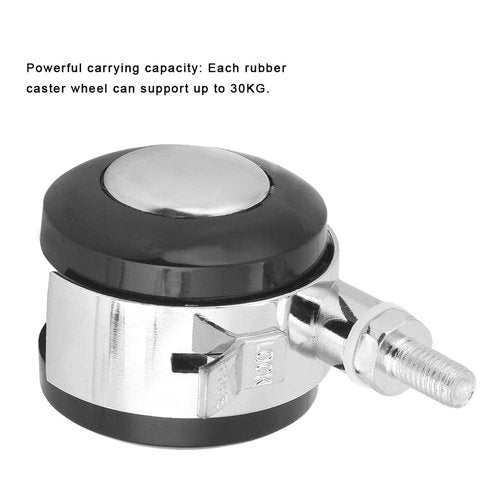 4pcs 2 inch Swivel Castor Zinc Alloy 360 Rotation Caster Wheels Heavy Duty for Furniture