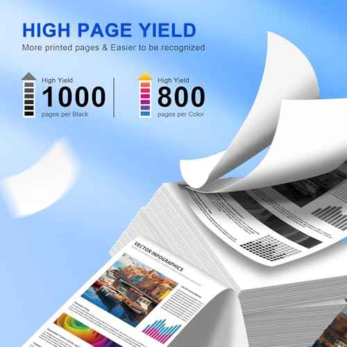 127 T127 Ink Cartridges Remanufactured Replacement for 127 Ink Cartridges Multipack Work for Workforce 545 645 845 WF-3520 WF-3540 WF-7010 Stylus NX530 NX625 Printer (10 Pack)