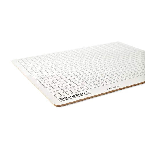 hand2mind Double-Sided Centimeter Grid White Boards for Students, Grid Board for Graphing, Dry Erase Boards, Portable Whiteboard, School Supplies, Classroom Supplies (Pack of 10)