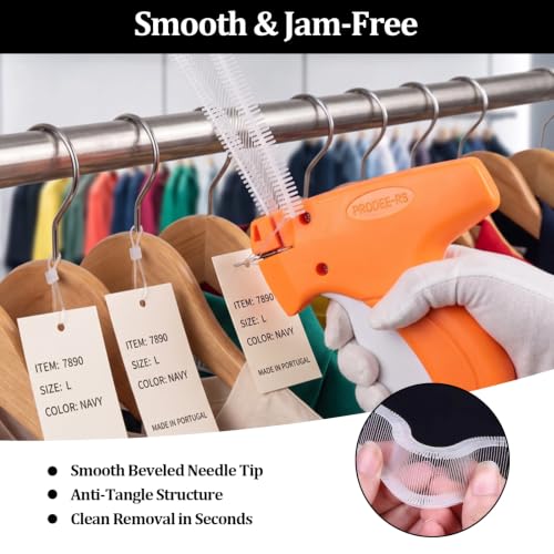 Amzlysdok 5000 Pcs 1-Inch Tagging Gun Refills, Universal Plastic Tag Barbs for Most Tag Guns