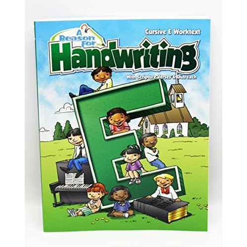 A Reason For Cursive Handwriting Workbook & Teacher Guidebook Level E, Grade 5 - Kids Writing Practice Books for 5th Graders & Beginners - Penmanship Workbooks for Homeschooling & Practicing