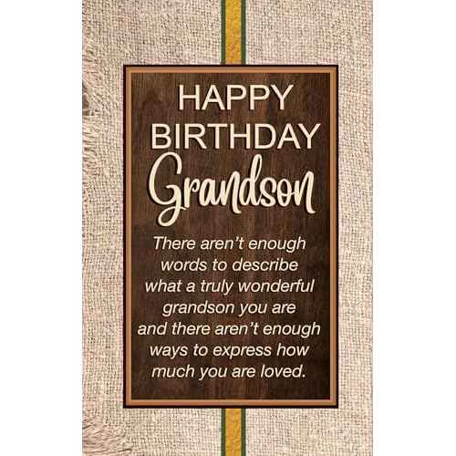 Chuck's Card-O-Rama - Birthday Card For Grandson - Made in USA - Perfect Size: Opens to a generous 10¡È ¡¿ 7.75¡È - Excellent Card Stock, Envelope Included - Packaged in Extra Sturdy Mailer - 95787