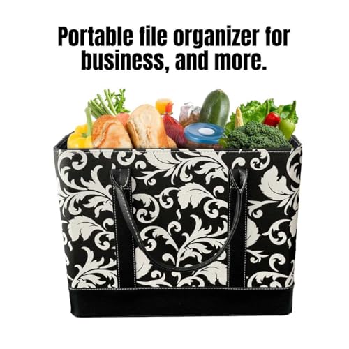 Trenton Gifts File Organizer Tote | Stylish Way To Keep Organized | Damask