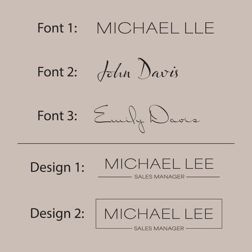 Name Plate For Wall or Door - Name Sign For Office (Frosted Acrylic)