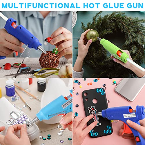 Zhengmy 6 Pieces Mini Hot Glue Gun Kit Multicolored Replacement