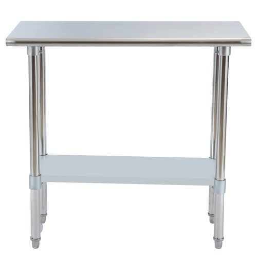 Stainless Steel Work Table w/Undershelf,30" x 24" inch Commercial Kitchen Work & Prep Table for for Restaurant, Home and Hotel.