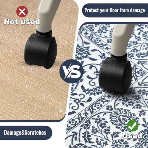 Office Chairs Mat for Hardwood Floor,36"x48" Desk Chair Mats with Lock Edge Design,No Curling Floors Protectors for Chairs with Anti-Slip Backing,Machine Washable Floor Mat for Office Chair