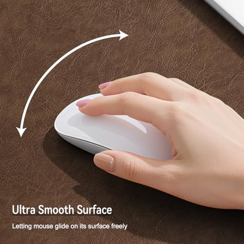 Brown 25 x 13-Inch Imitation Crazy Horse Leather Waterproof Desk Mat - Double-Sided Office Pad