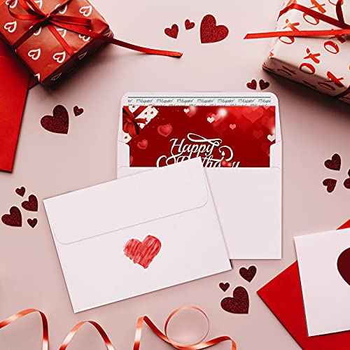 Eupako A2 White Paper Envelopes 100 Pack 4.375x5.75" Invitation Envelopes Self Seal for RSVP, Wedding, Thank you Notes, Greeting Cards, Photos, Announcements