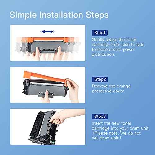 GPC Image Compatible Toner Cartridge Replacement for TN450 TN-450 TN420 to use with HL-2270DW HL-2280DW MFC-7360N MFC-7860DW HL-2240 IntelliFax 2840 Printer (4 Pack, Black)