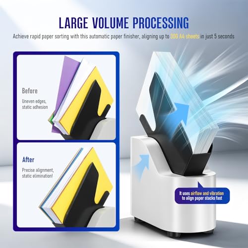 Automatic Paper Jogger Machine for Office & Printing, Tabletop Design