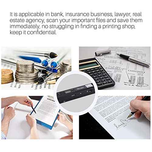 Portable Document Scanner, AOZBZ 900DPI Handheld Image Scanner, Scanning Wand,A4 Colour Photo Mobile Scanner Handy Scan (JPG/PDF Format, High Speed USB 2.0, Included 16G SD Card)