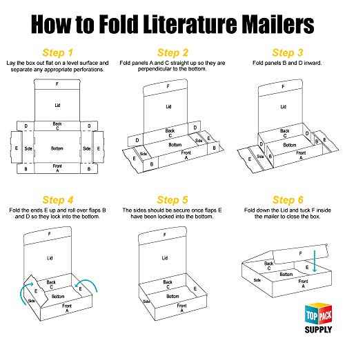 Top Pack Supply Literature Mailers, 9" x 6 1/2" x 1 3/4", Kraft (Pack of 50)