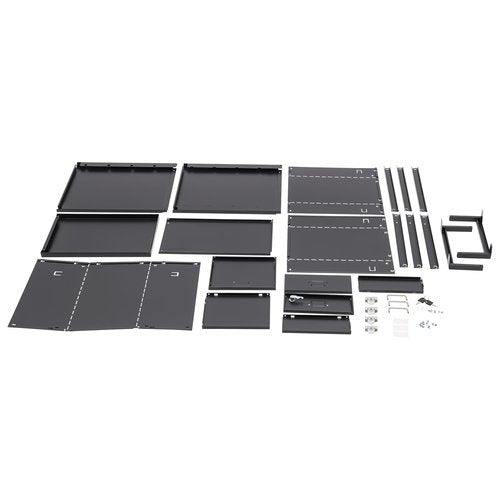 3 Drawers Rolling File Cabinet with Lock, 18.3" H Metal Filing Cabinets, Wheeled Vertical Filing Organization Under Desk for Home Office, Heavy Duty for A4/Letter/Legal Size File (Black, 3 Drawer)