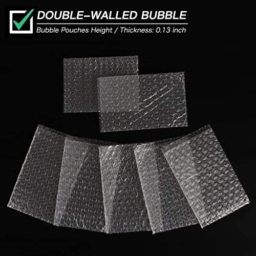 Ailengy 4x6 Inch Double Walled Bubble Out Bag 50pcs - Protective Cushion Pouches for Fragile Items