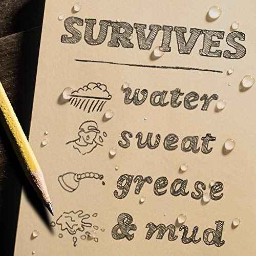 Rite In The Rain Weatherproof Weekly Calendar Set, 5" x 7", Tan Sheets, 65 Weeks (No. 9260W)