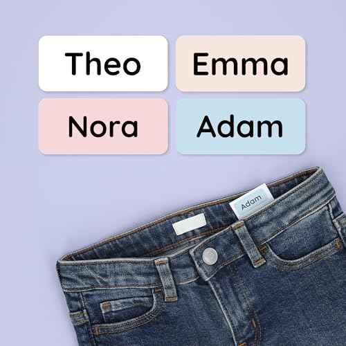 Personalized Name Labels for Kids (180) ? Custom Waterproof & Durable Stickers for Clothing, Daycare, Office & School Supplies - Solid Color