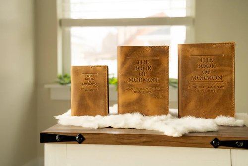 Leather Book of Mormon Mini - Soft Cover (Walnut, 3.38" x 5.18")