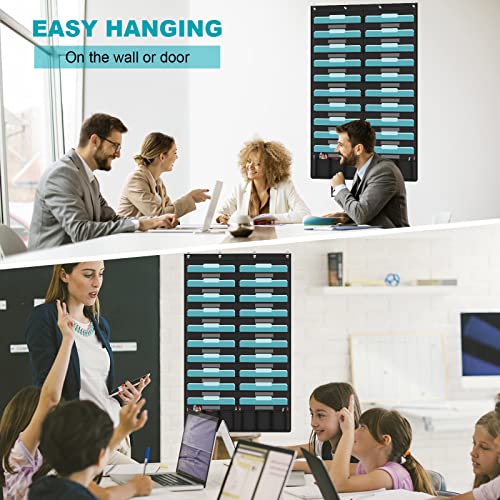 KIKIGOAL 20 Pockets Hanging Wall File Organizer - Heavy Duty Office & Classroom Storage
