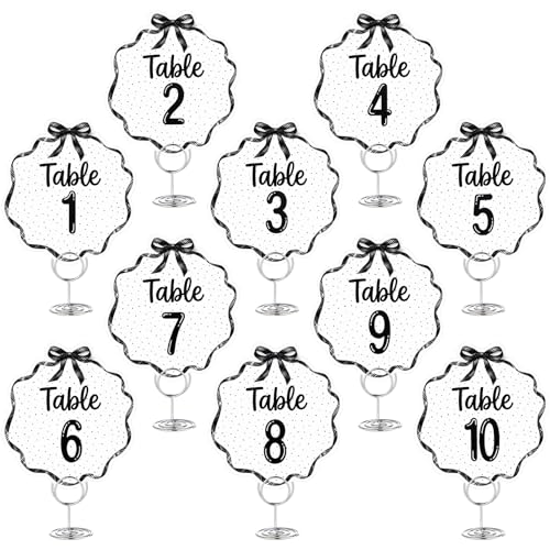 Crtiin Classroom Table Numbers 1-10 with Metal Stands - Preschool Decor